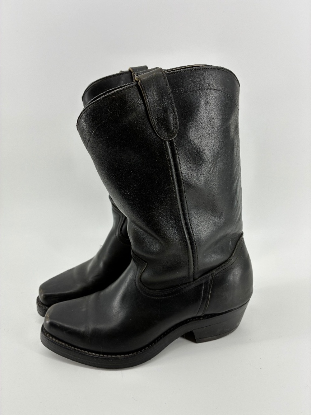 **READ DESCRIPTION** Vintage Double H Black Cowboy Boots